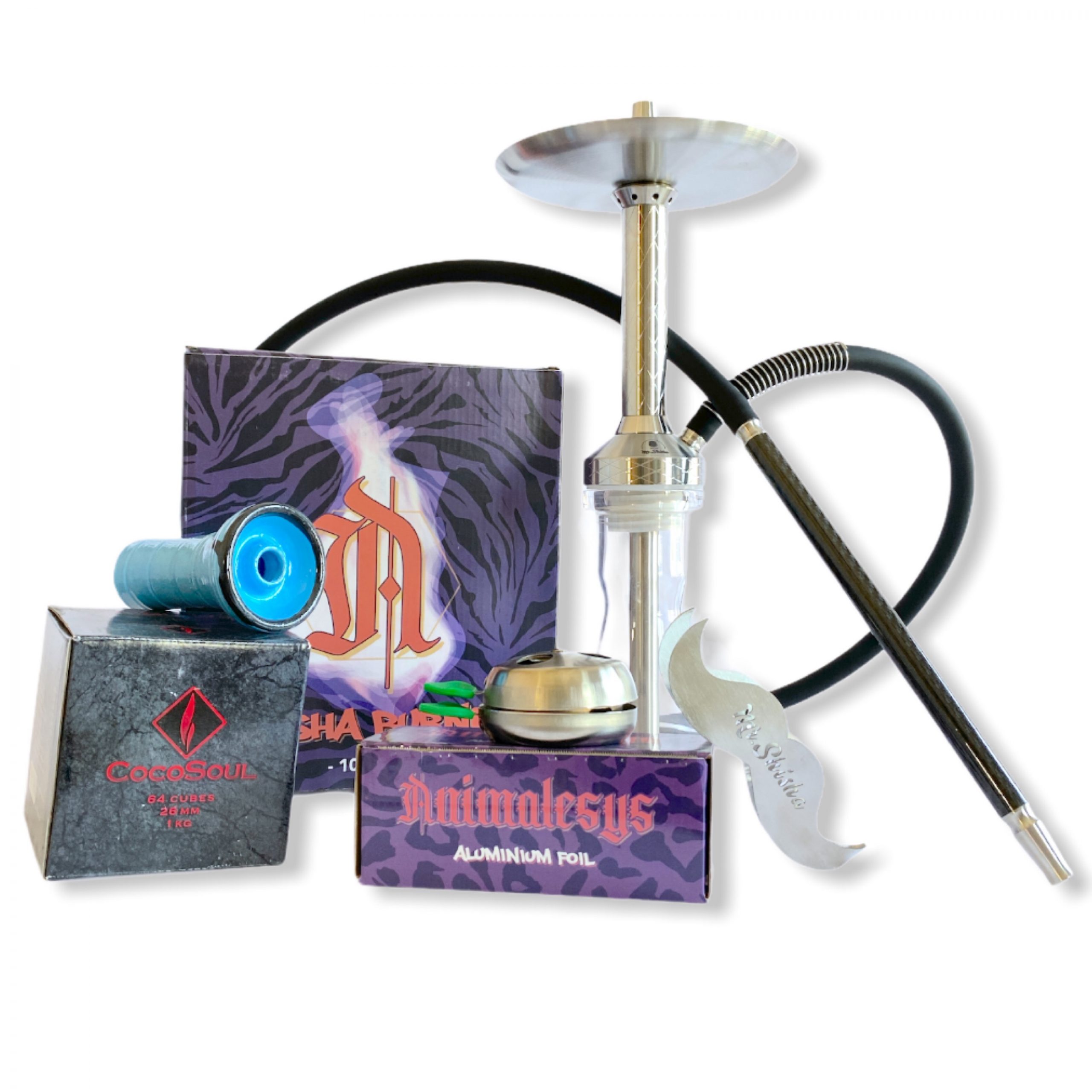 PACK MR SHISHA KHALIFA MINI PLATEADA
