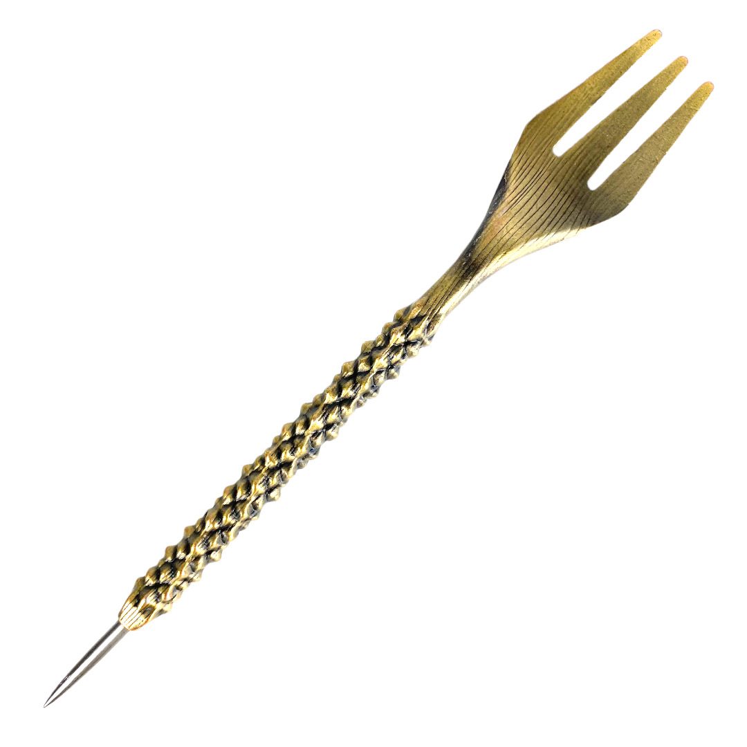 TENEDOR-PUNZÓN FORJADO PARA CACHIMBAS Y SHISHAS