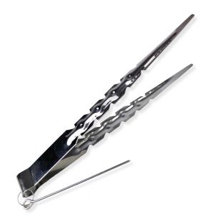 PINZAS PLATA PARA CARBÓN DE CACHIMBA