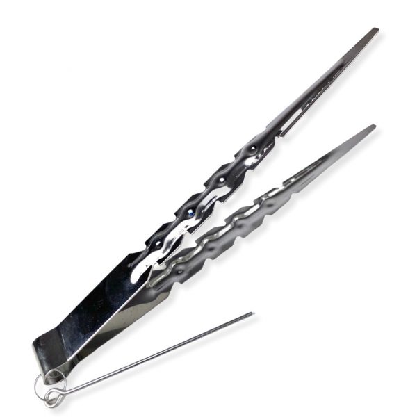 PINZAS PLATA PARA CARBÓN DE CACHIMBA