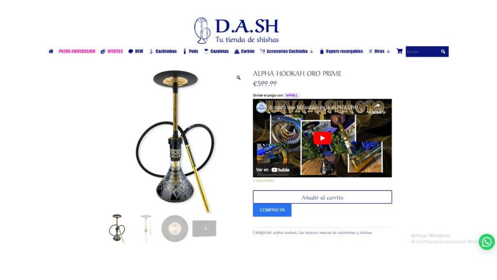 cachimba alpha hookah
