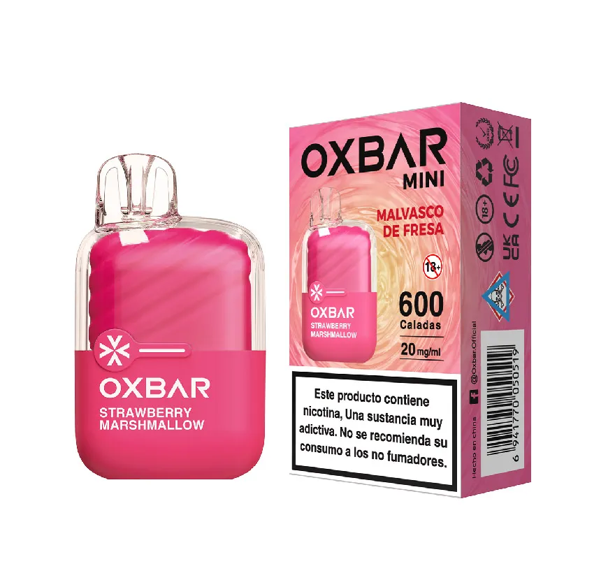 PODS OXBAR MINI 600 CALADAS - STRAWBERRY MARSHMALLOW PODS OXBAR MINI 600 CALADAS - STRAWBERRY MARSHMALLOW