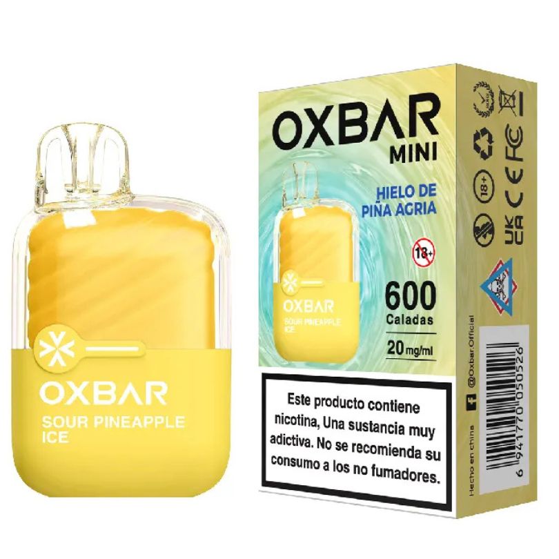 PODS OXBAR MINI 600 CALADAS - PINEAPPLE ICE