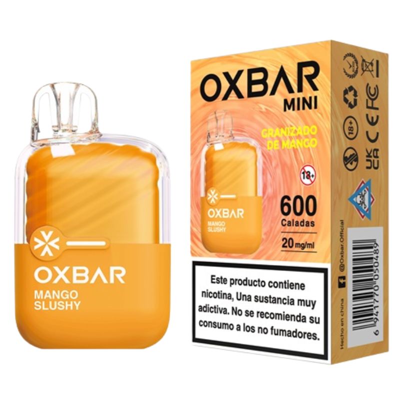 PODS OXBAR MINI 600 CALADAS - MANGO SLUSHY