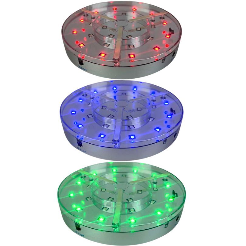 base de luz led para cachimba
