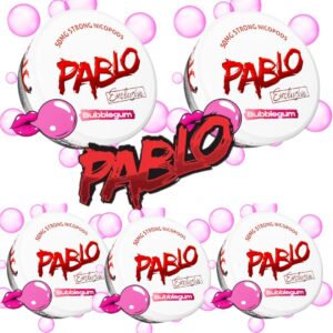 PACK 5 BOLSITAS DE NICOTINA PABLO - BUBBLEGUM