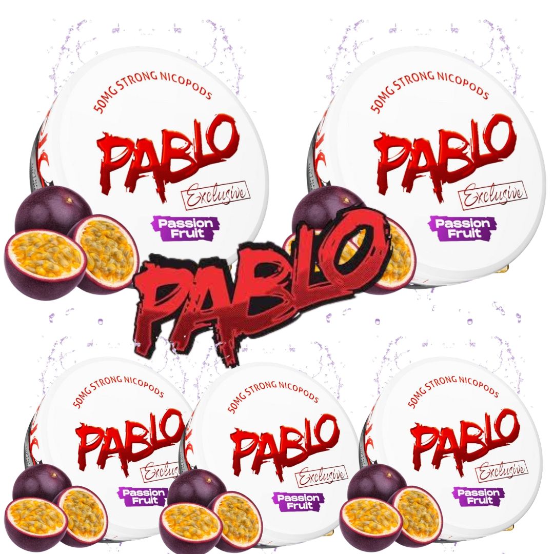 PACK 5 BOLSITAS DE NICOTINA PABLO - PASSION FRUIT