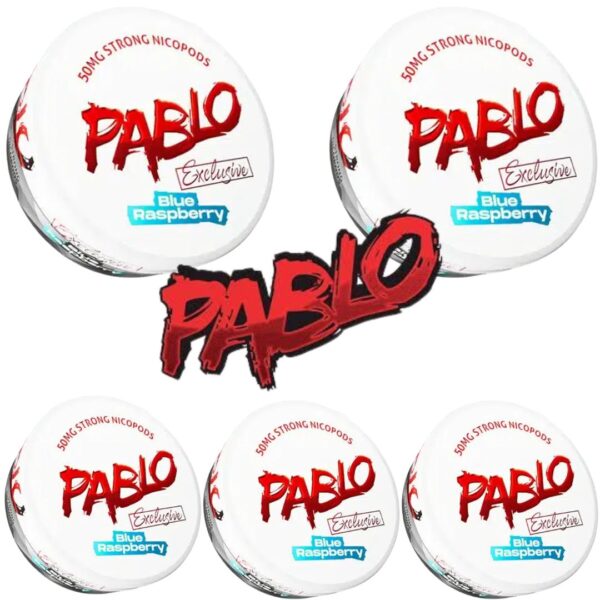 PACK 5 BOLSITAS DE NICOTINA PABLO - BLUE RASPBERRY